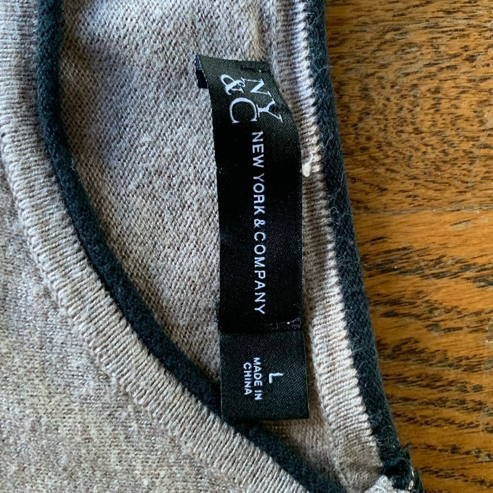 New York & Company Colorblock Zip Back Sweater - Picture 11 of 11